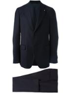 Lardini Formal Suit, Men's, Size: 54, Blue, Cotton/cupro/viscose/wool