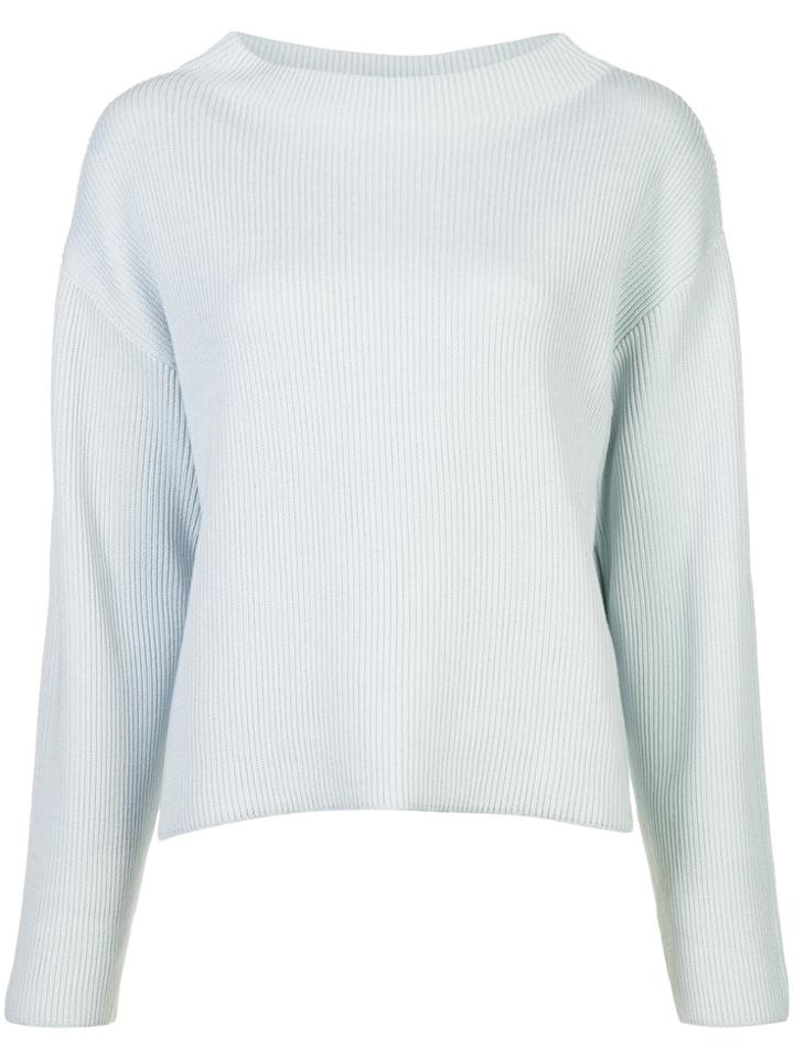 Tomorrowland Boat Neck Sweater - Blue