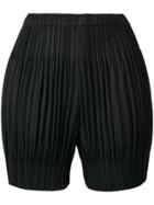 Pleats Please By Issey Miyake Elasticated Waist Shorts - Black