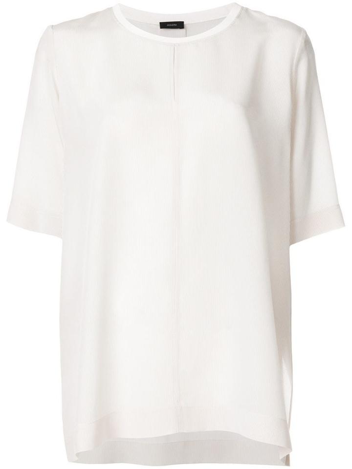 Joseph Short Sleeved Blouse - Neutrals