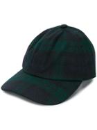 Sandro Paris Tartan Pattern Cap - Green