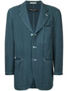 Comme Des Garçons Vintage Contrast Stitching Jacket - Blue