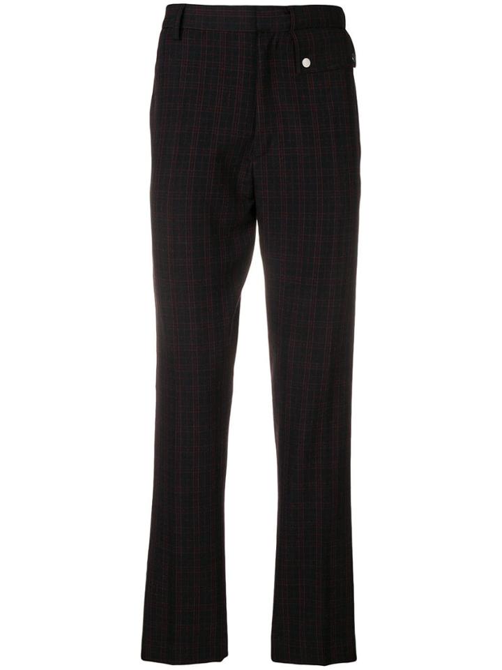 Cmmn Swdn Mid Rise, Tapered Trouser, Single Front Flap Pkt - Black