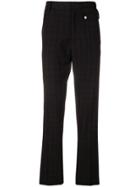 Cmmn Swdn Mid Rise, Tapered Trouser, Single Front Flap Pkt - Black
