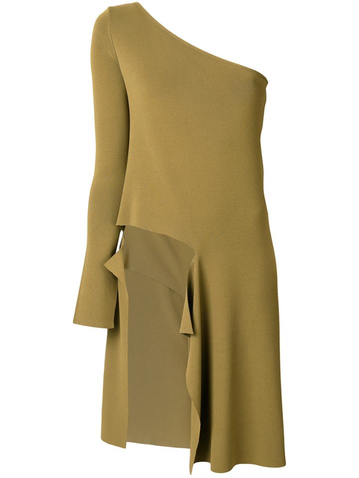Mrz Asymmetric One-shoulder Dress - Green