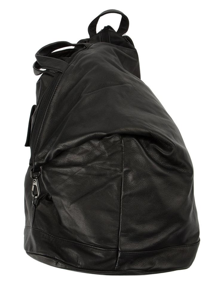 Yohji Yamamoto Zipped Leather Backpack
