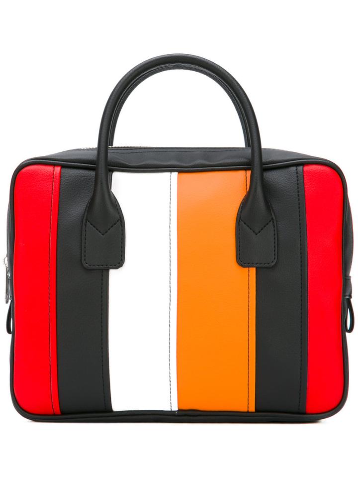 Comme Des Garçons Comme Des Garçons - Striped Tote Bag - Women - Pvc - One Size, Black, Pvc