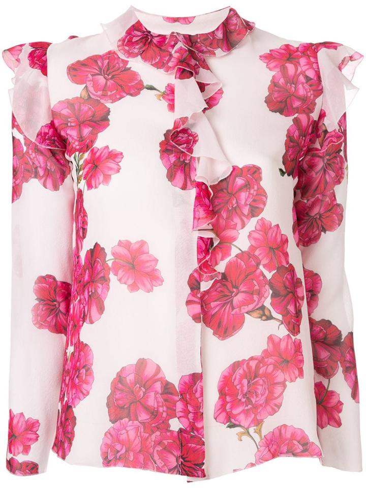 Giambattista Valli Floral Print Blouse - Pink