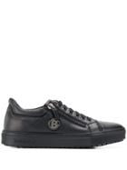 Baldinini Logo Patch Side Zip Sneakers - Black