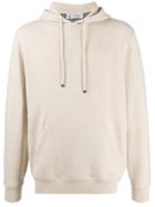Brunello Cucinelli Loose Fit Knitted Hoodie - Neutrals