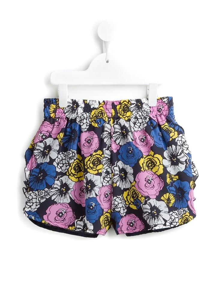 Msgm Kids Floral Print Shorts, Girl's, Size: 8 Yrs