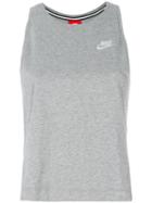 Nike - Cropped Tank - Women - Cotton - S, Grey, Cotton