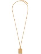 Victoria Beckham Flask Pendant Necklace - Gold