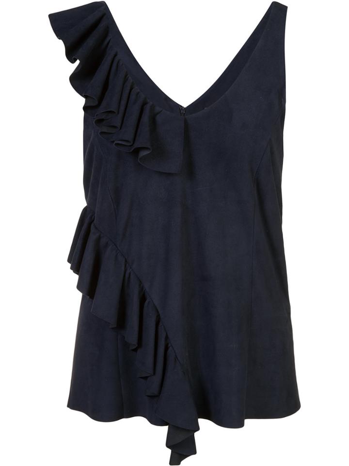 Drome Ruffled Tank Top - Blue