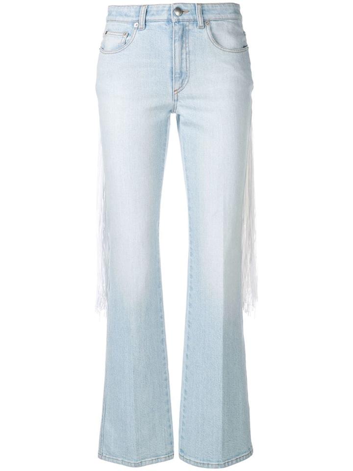 Sonia Rykiel Knit Detail Jeans - Blue