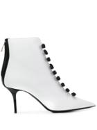 Msgm Bow Detail Booties - White