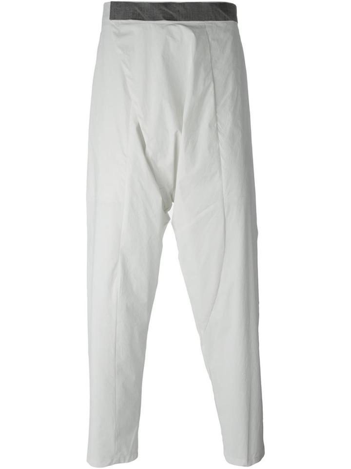 Lost & Found Ria Dunn Folded Pants, Men's, Size: Xs, White, Cotton/polyurethane