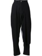 Isabel Benenato Cropped Trousers, Women's, Size: 42, Black, Spandex/elastane/viscose/wool