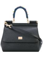 Dolce & Gabbana - Mini Siciliy Tote - Women - Leather - One Size, Black, Leather