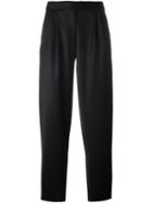 Boutique Moschino - Cropped Trousers - Women - Rayon/virgin Wool - 42, Black, Rayon/virgin Wool