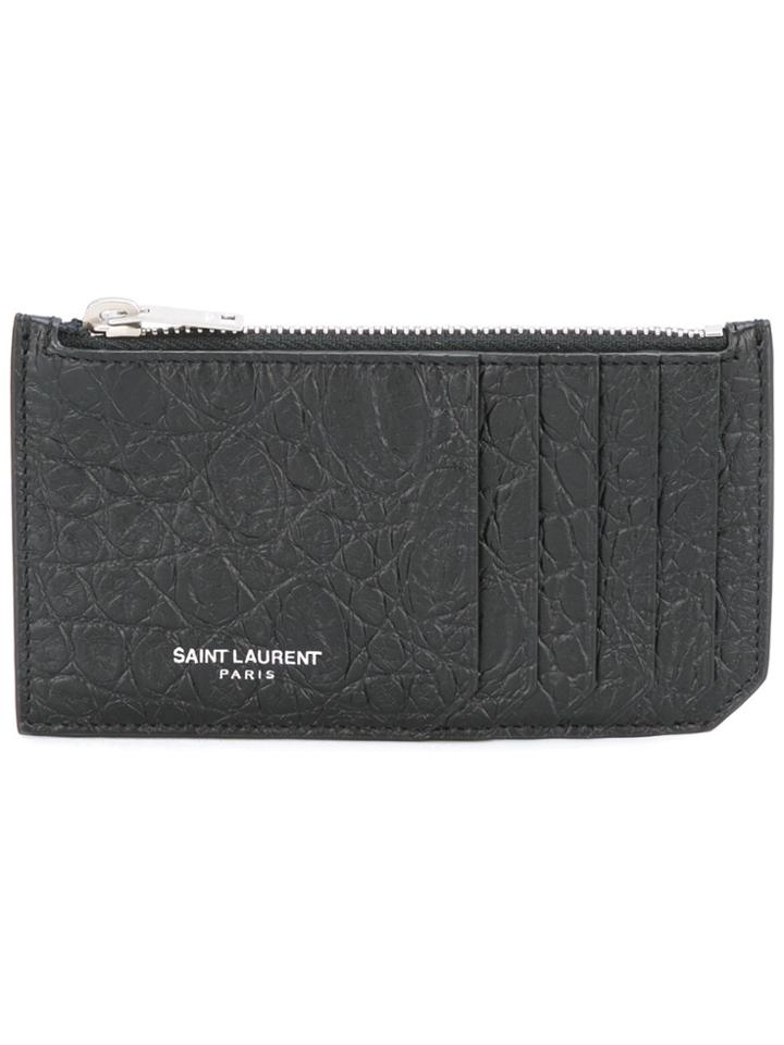 Saint Laurent Classic 5 Fragments Zip Pouch - Black