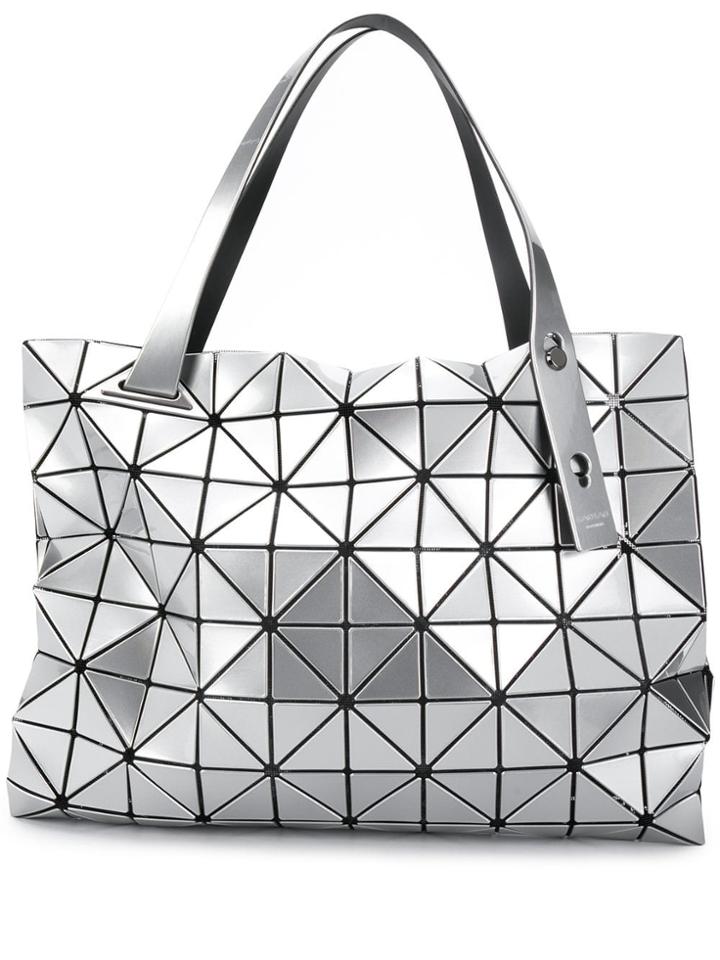 Bao Bao Issey Miyake Geometric Design Tote - Silver