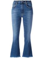 +people 'ingrid' Cropped Jeans, Women's, Size: 27, Blue, Cotton/polyester/spandex/elastane