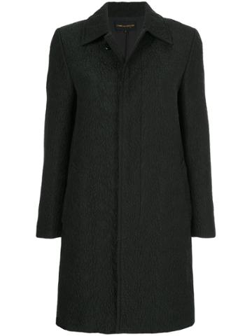 Comme Des Garçons Vintage Nervure Texture Midi Coat - Black