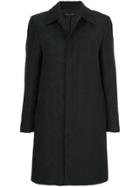 Comme Des Garçons Vintage Nervure Texture Midi Coat - Black