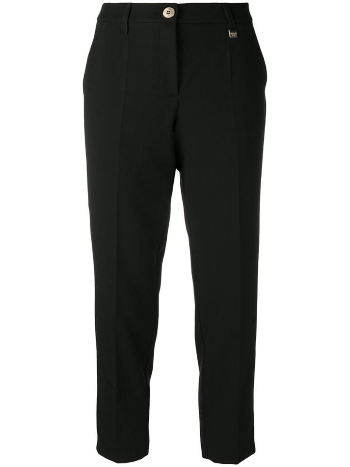 Versace Jeans Cropped Tailored Trousers - Black