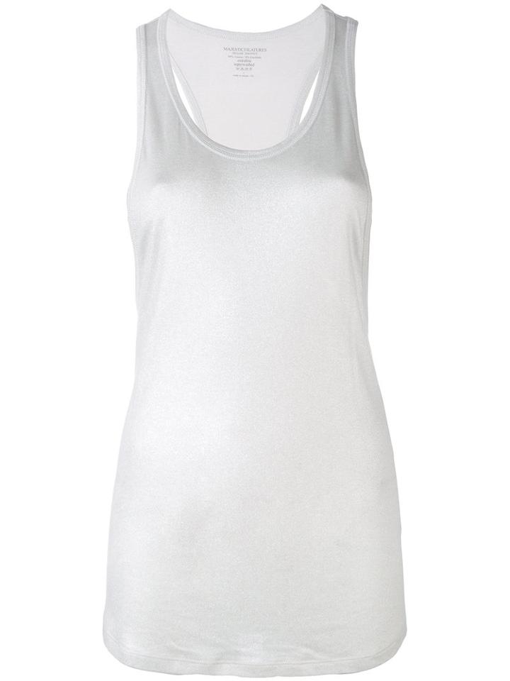 Majestic Filatures - Racer-back Vest - Women - Spandex/elastane/viscose - I, Grey, Spandex/elastane/viscose