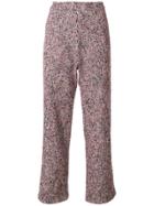 Humanoid Baggy Fit Tweed Trousers - Multicolour