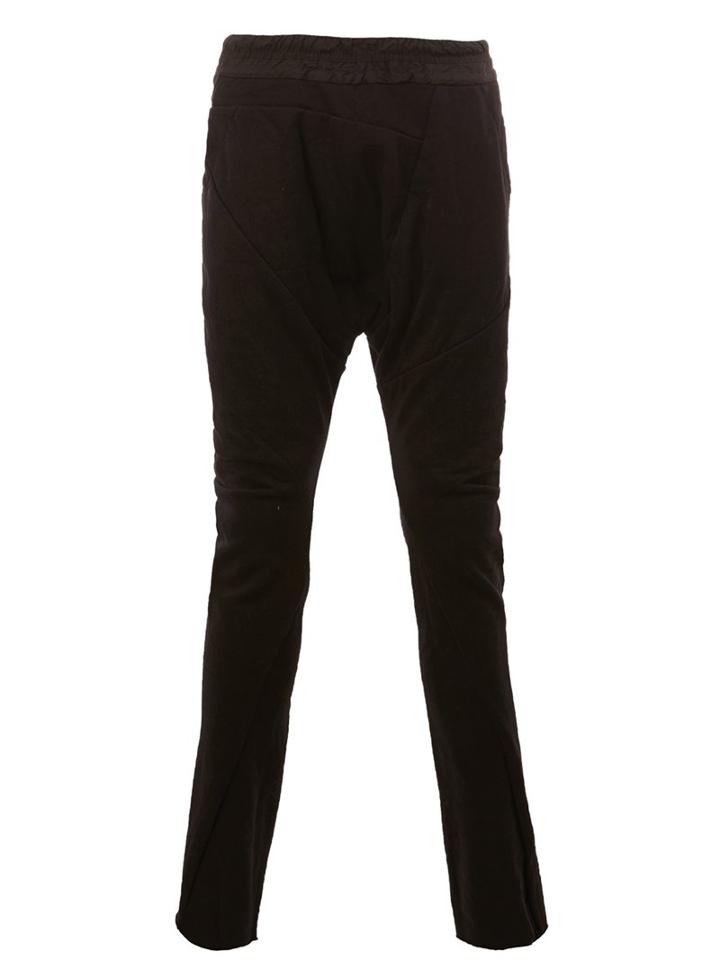 Julius Dropped Crotch Trackpants, Men's, Size: 2, Black, Cotton