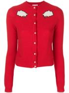 Olympia Le-tan Bubble Cloud Buttoned Cardigan - Red