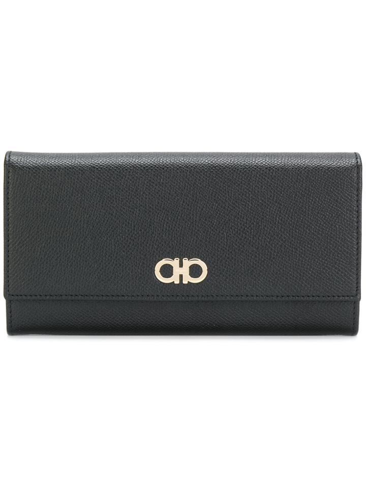 Salvatore Ferragamo Calf Leather Purse - Black