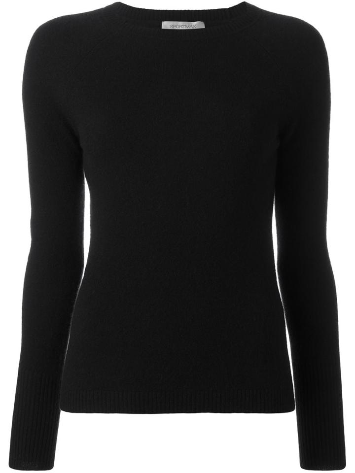 Sportmax Classic Jumper, Women's, Size: Small, Black, Cashmere