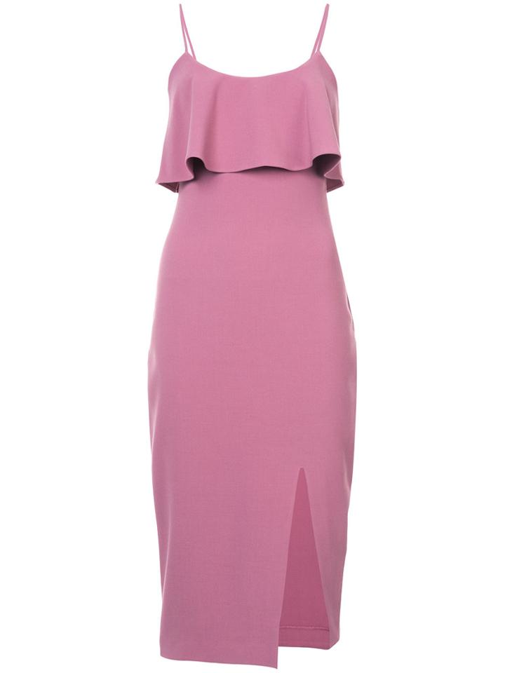 Likely Frilled Neck Dress - Pink & Purple