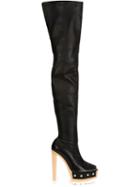 Vera Wang Open Toe Thigh Length Booties