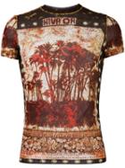 Jean Paul Gaultier Vintage Printed Sheer T-shirt, Men's, Size: 48