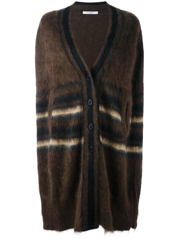 Givenchy Striped Button-up Cape