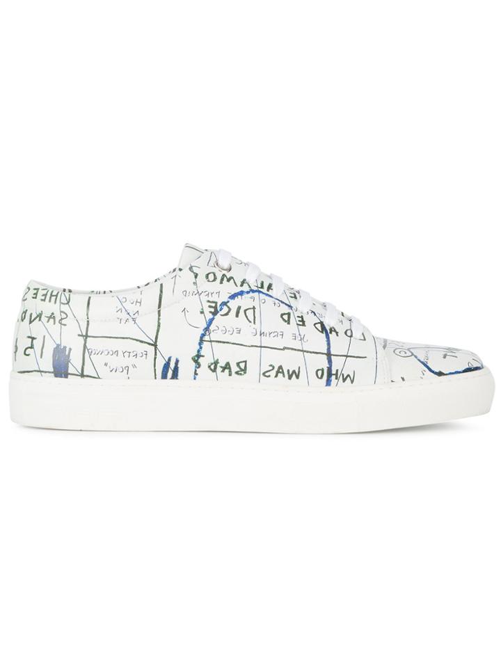 Jean-michel Basquiat X Browns Rome Pays Off Low Top Graffiti Sneakers