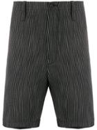 Mauro Grifoni Chalk Stripe Shorts - Black
