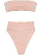 Adriana Degreas Bandeau High-waisted Bikini - Pink