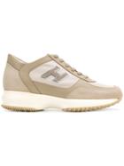 Hogan Interactive Lace-up Sneakers - Nude & Neutrals