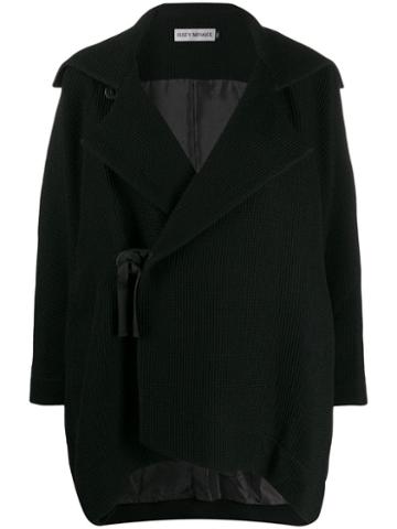 Issey Miyake Side-tie Pleated Jacket - Black