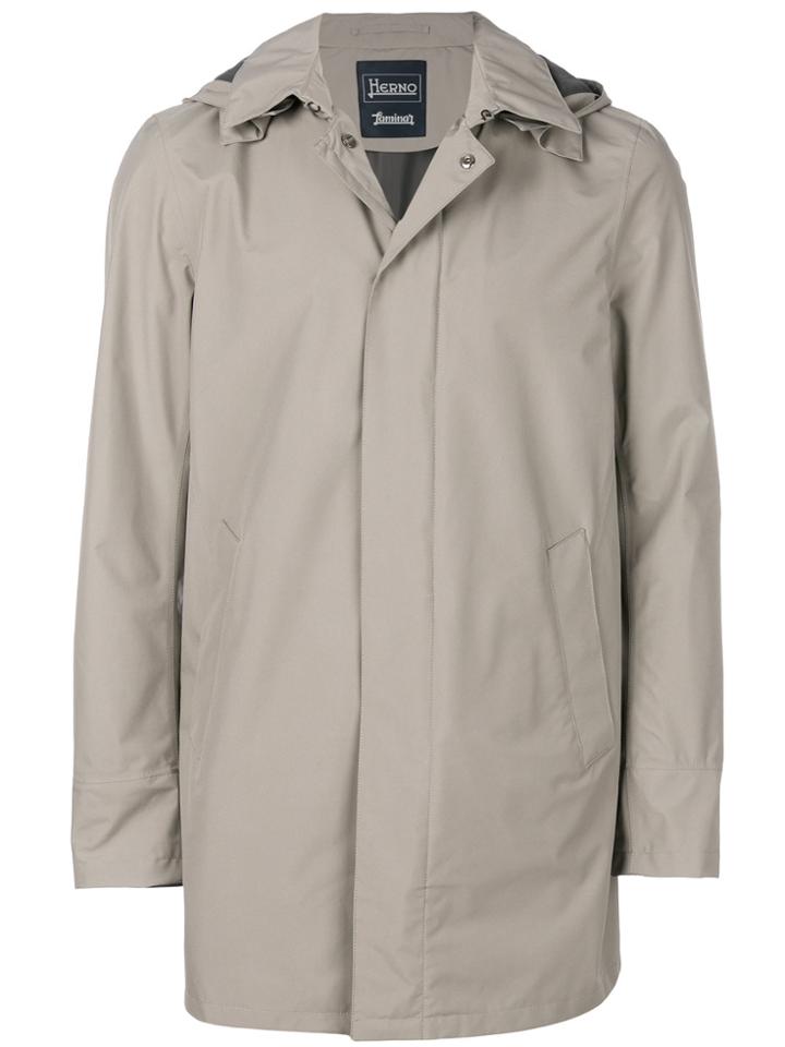 Herno Mid Length Parka - Grey