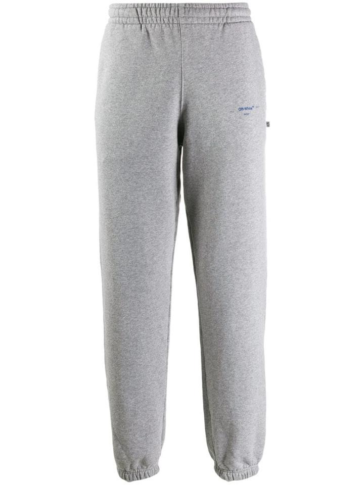 Off-white Arrows Printed Track Pants - Grey