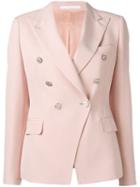 Tagliatore - Double Breasted Blazer - Women - Polyester/spandex/elastane/cupro - 42, Women's, Nude/neutrals, Polyester/spandex/elastane/cupro
