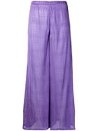 Missoni Mare Zig-zag Palazzo Trousers - Purple
