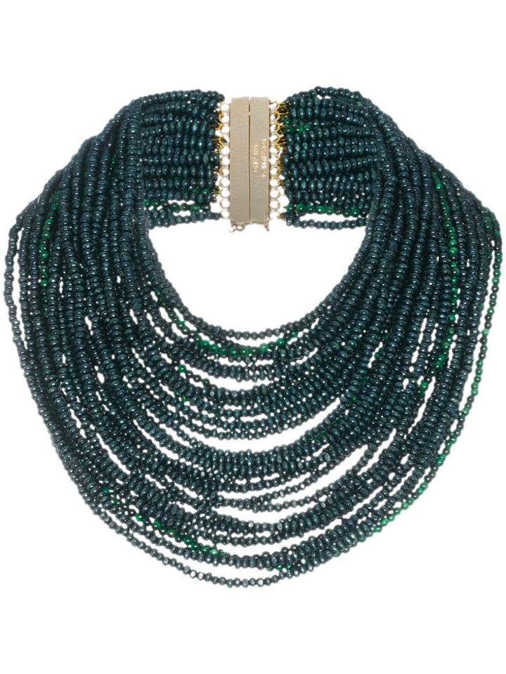 Rosantica Green Sogno Beaded Necklace